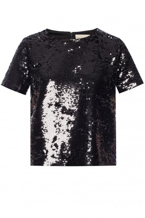 Sequin round neck top, zdjęcie 1 Sequin round neck top od Michael Kors